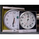 2 various Actim wall clocks