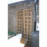 2 1'x6' single wooden garden trellis panels