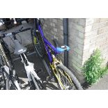 Hanlem Orbital mountain bike in blue and yellow