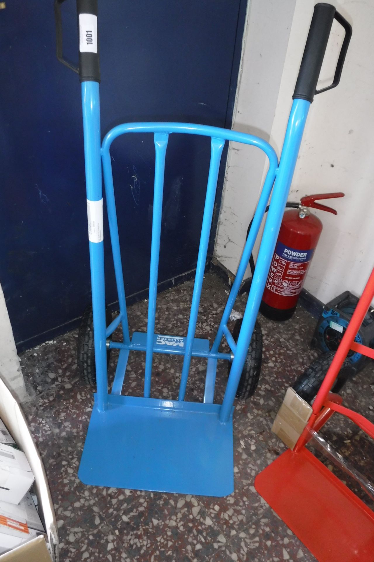 MacAllister blue 2 wheeled sack barrow