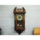 Wooden cased wall clock