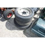 Pair of MPASS tyres with Mega radial tyre