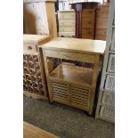 Rubberwood mobile kitchen island