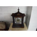 Mahogany cased mantle clock