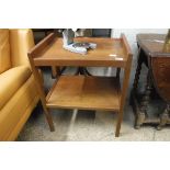 Mid Century teak two tier side table