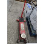 Large red 2 ton trolley jack