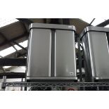 Simple Human 2 sectional stainless steel waste bin