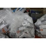 Bag of various switches, sockets and other electrical goods