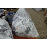 Bag of various switches, sockets and other electrical goods