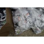 Bag of various switches, sockets and other electrical goods