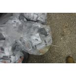 Bag of various switches, sockets and other electrical goods