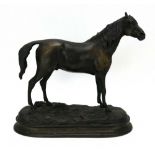 After Pierre-Jules Mene (1810-1879), a bronze figure modelled as a horse, h.