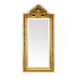 An early-to-mid 20th century giltwood wall mirror,