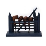 A pipe rack in the form of a gate,