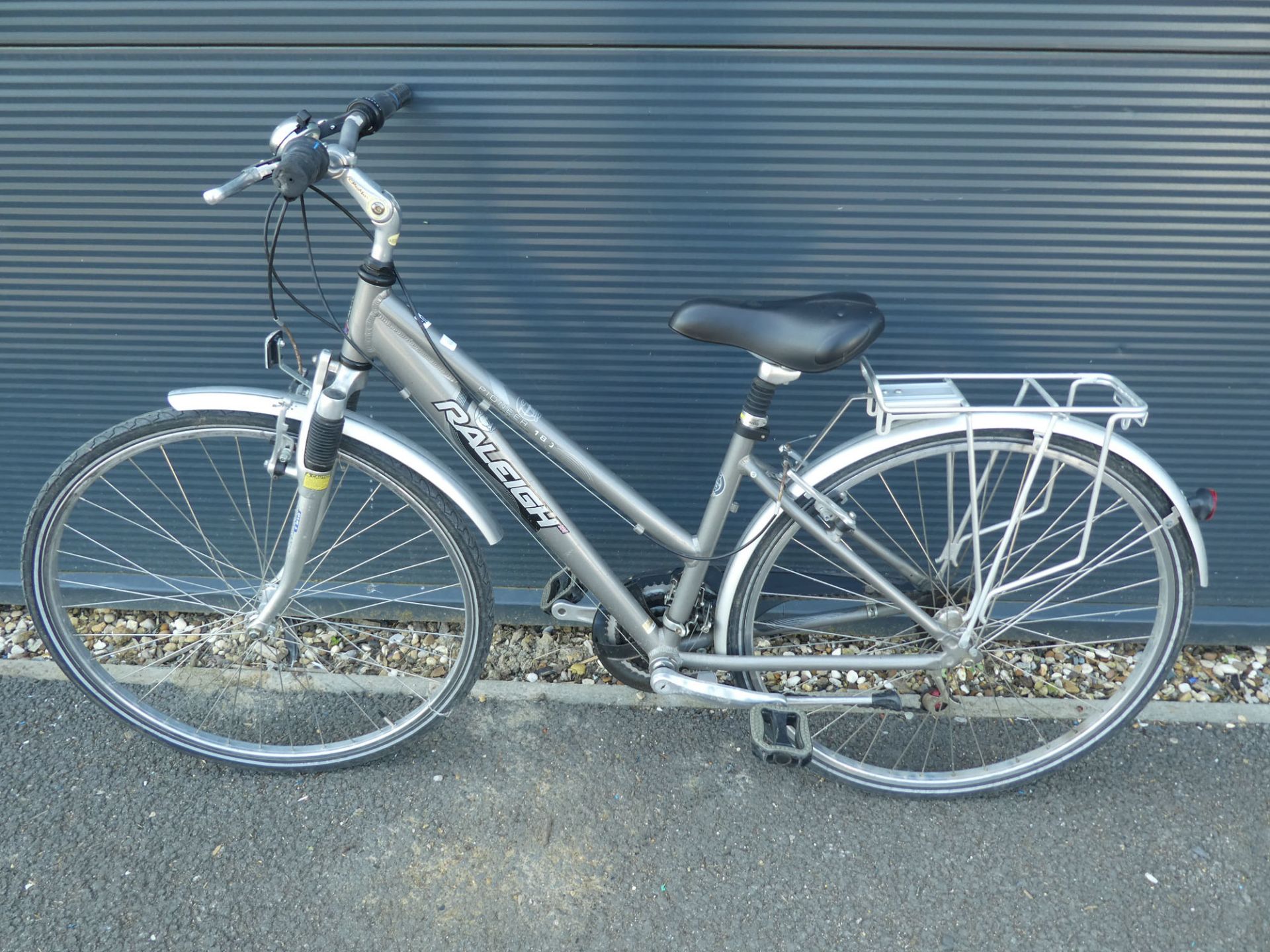 Grey Raleigh ladies bike