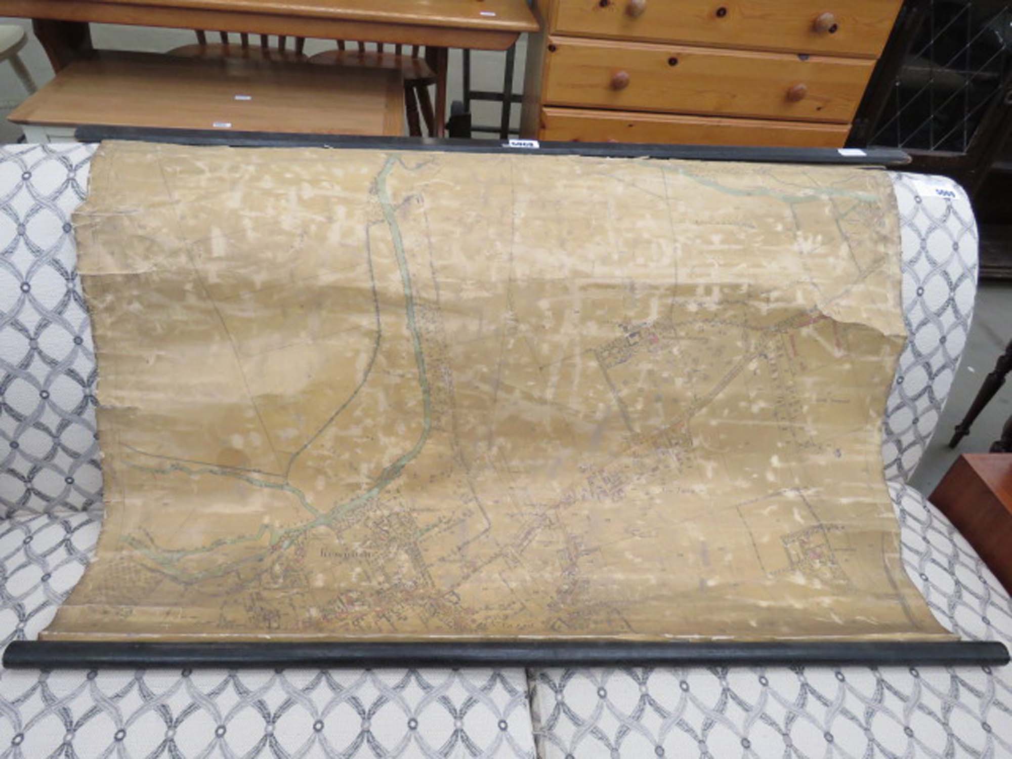 Rolled map of Kempston