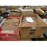 Large qty of records held in 4 boxes