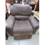 5131 Leather effect reclining chair