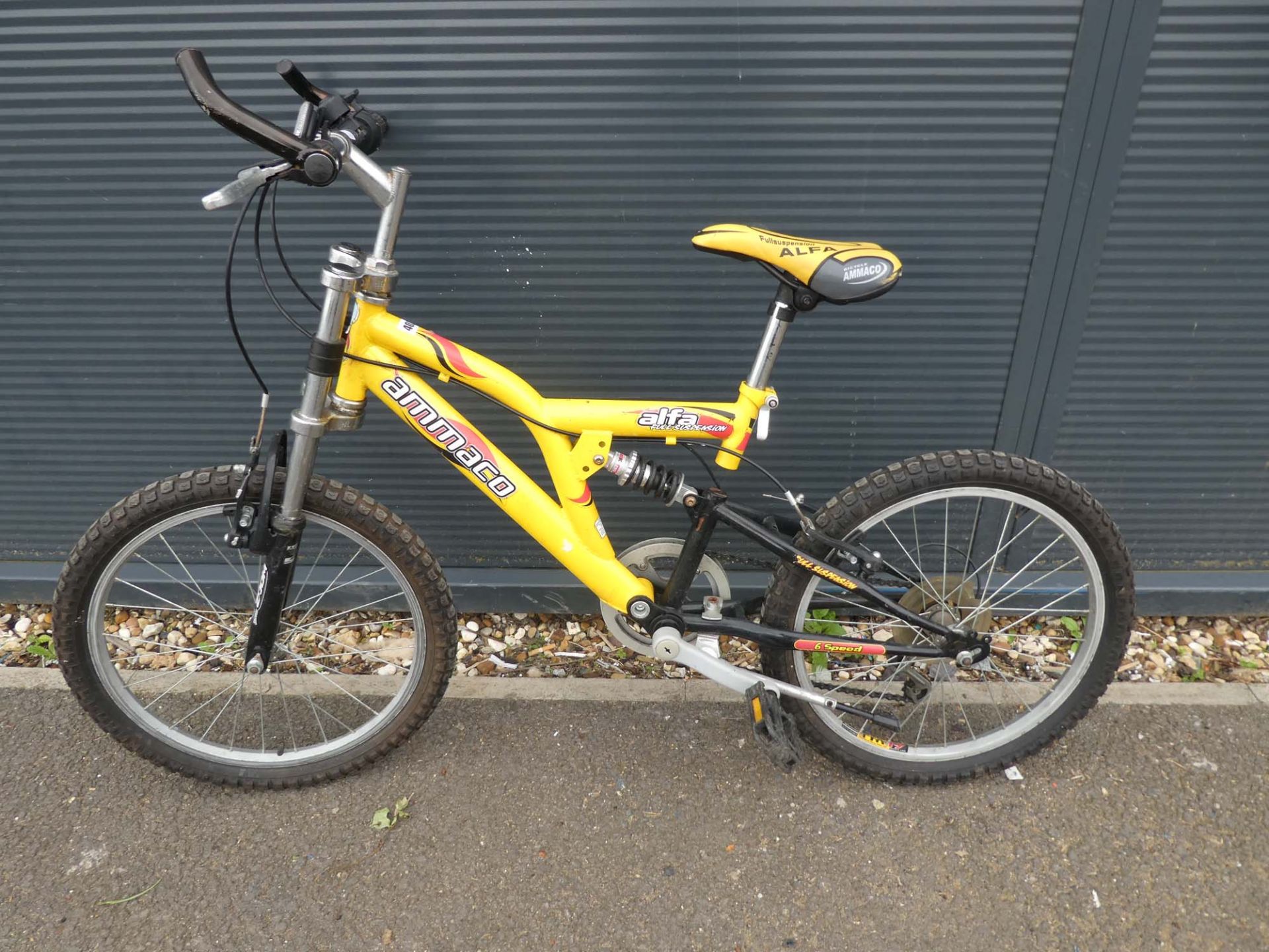 Ammaco yellow kids bike