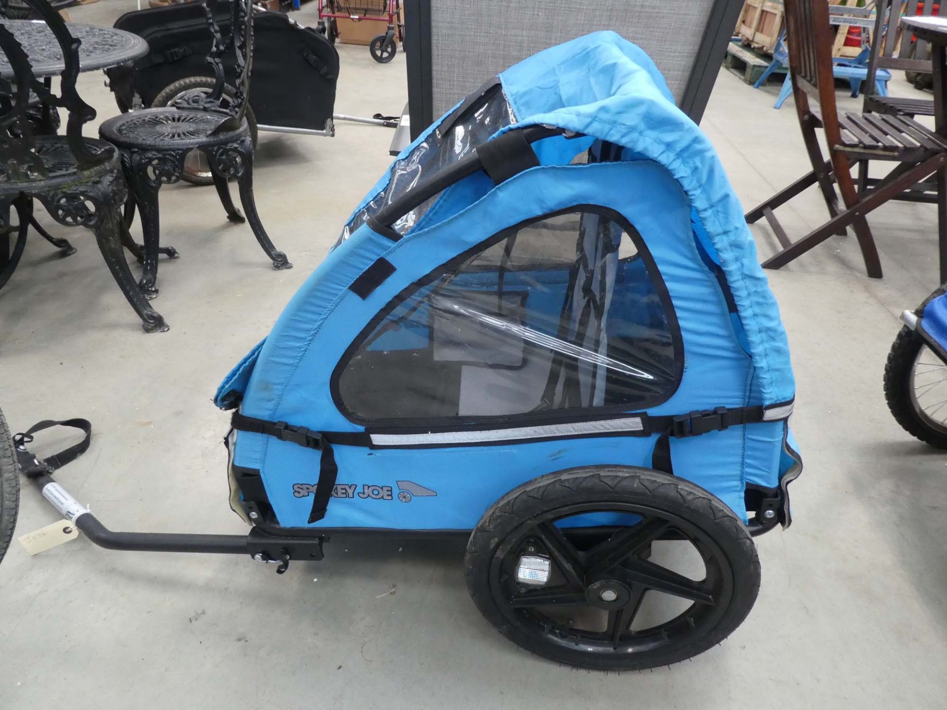 Blue Smoky Joe bike trailer