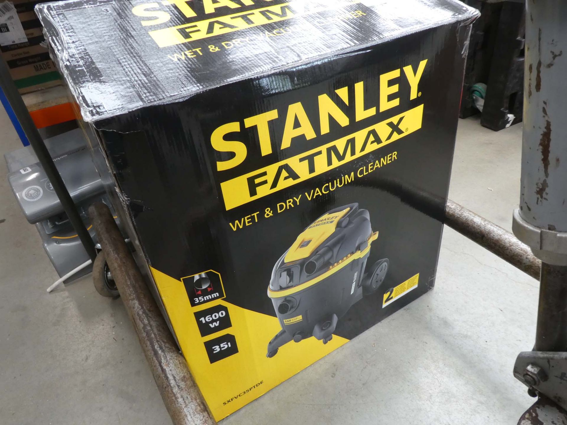 Boxed Stanley Fatmax vacuum cleaner