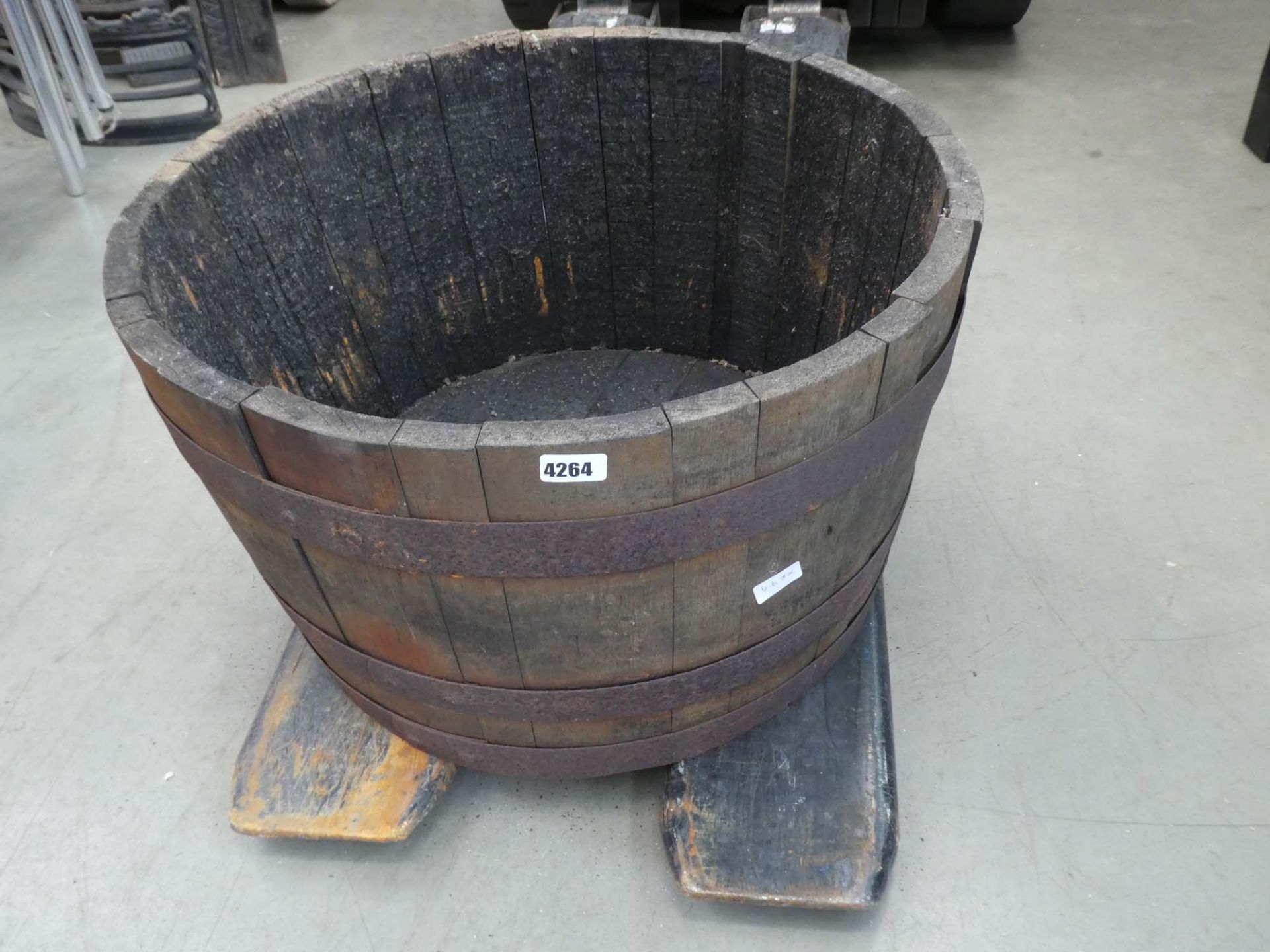 Half barrel planter