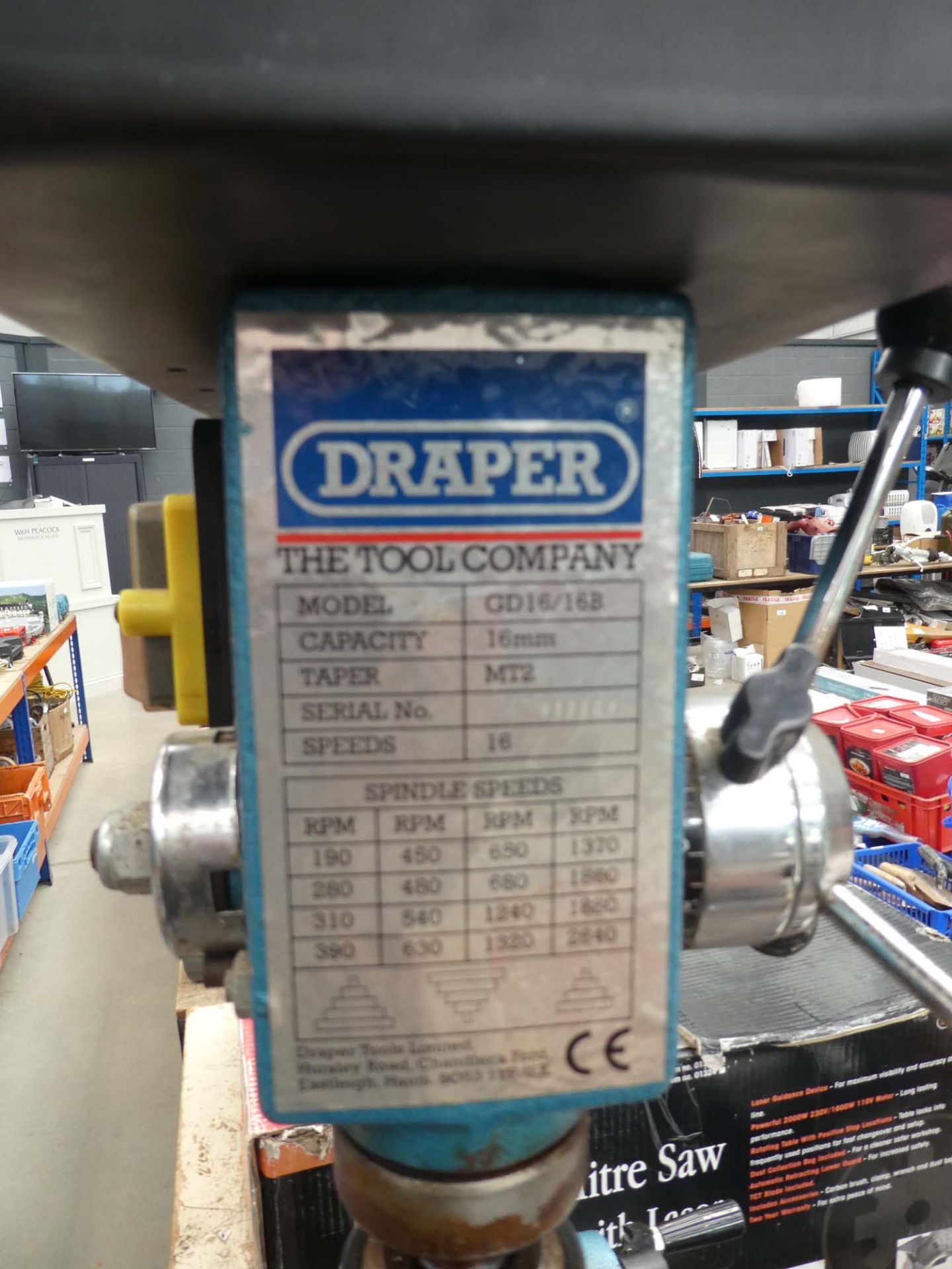 Draper pillar drill - Image 2 of 2