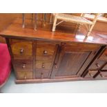 Jali sideboard with drawers to the side and cupboard