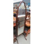 5110 Painted beech cheval mirror