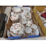 RR 218 - A Chinese Export eggshell porcelain tea service decorated with stylised dragons comprising: