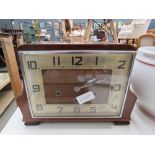 1950's walnut mantle clock