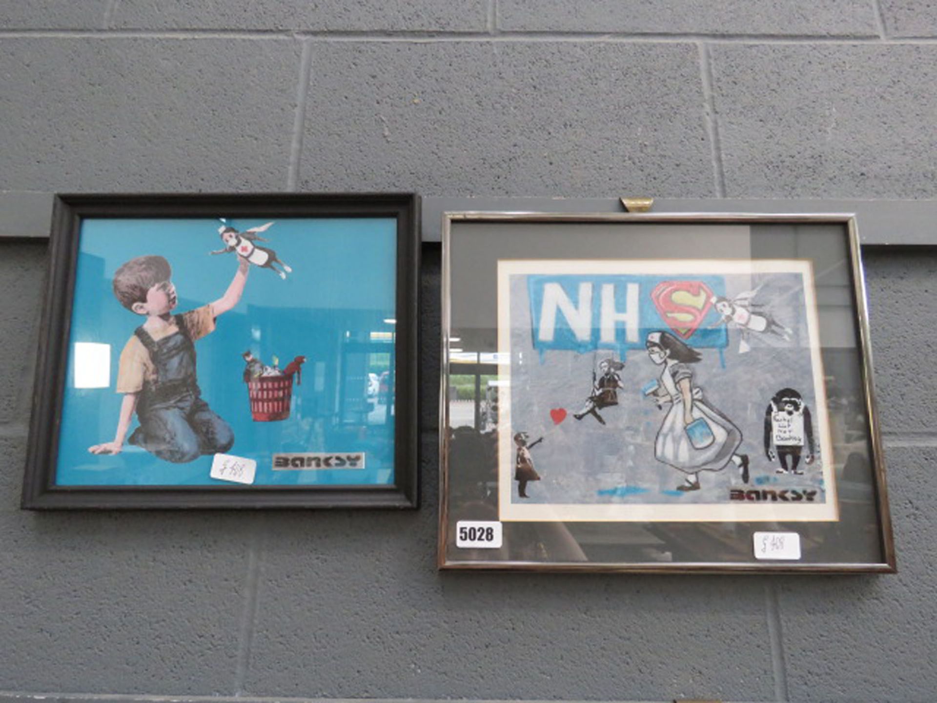 2 Banksy prints