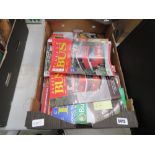 Box containing classic Bus magazines