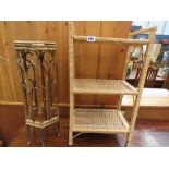 Bamboo plant stand plus 3 tier rack