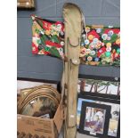 Canvas rod bag with a fishing pole and a whip