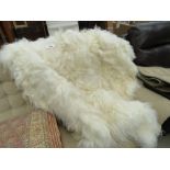 Sheepskin mat