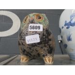 Painted pottery Lladro owl