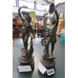 Pair of Spelter figures