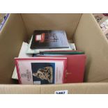 Box containing Christie's and other auction catalogues