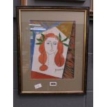 Painting of lady after Picasso