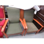 2 Parker Knoll armchairs (collectors items see soft furnishings policy)