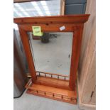 5183 Hanging mirror with shelf