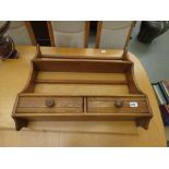 Ercol hanging plate rack with 2 drawers under