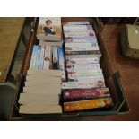 Box containing Rosie Goodwin, Dilly Court and other romantic novels