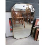 5023 Bevelled mirror plus floral print