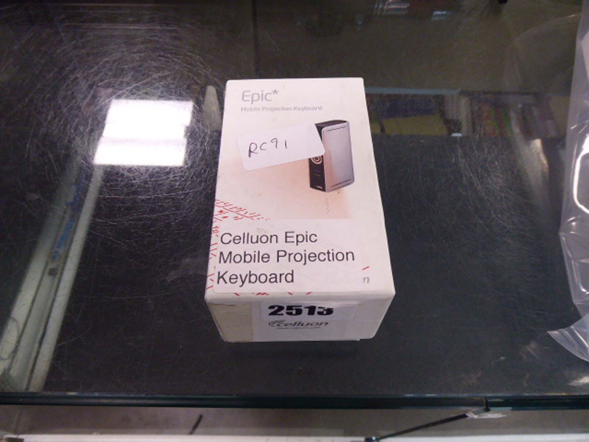 Epic mobile projection keyboard in box