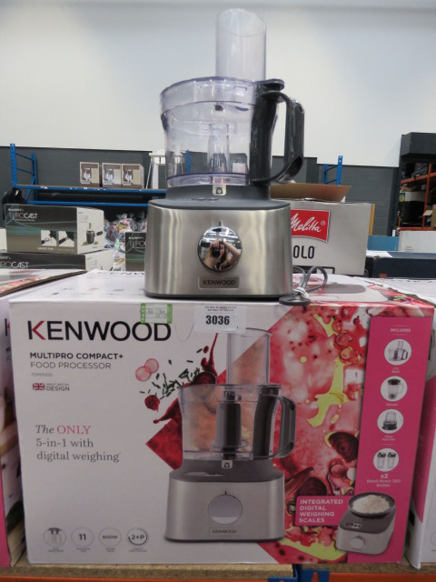 (44) Kenwood Multi Pro Compact Plus food processor with box