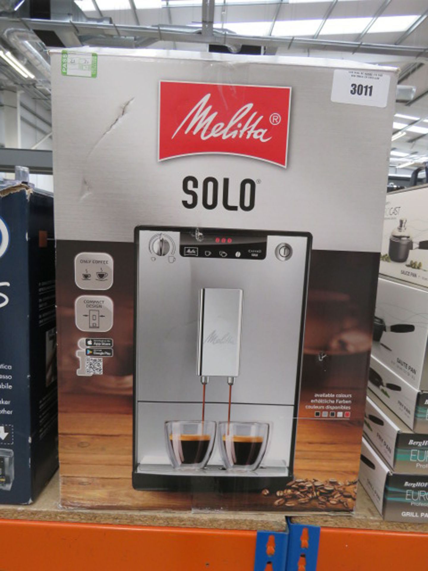 (31) Malita Solo coffee machine with box Item is used