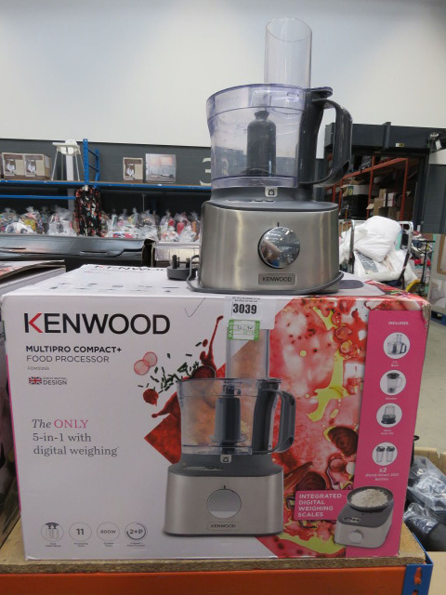 (46) Kenwood Multi Pro Compact Plus food processor with box