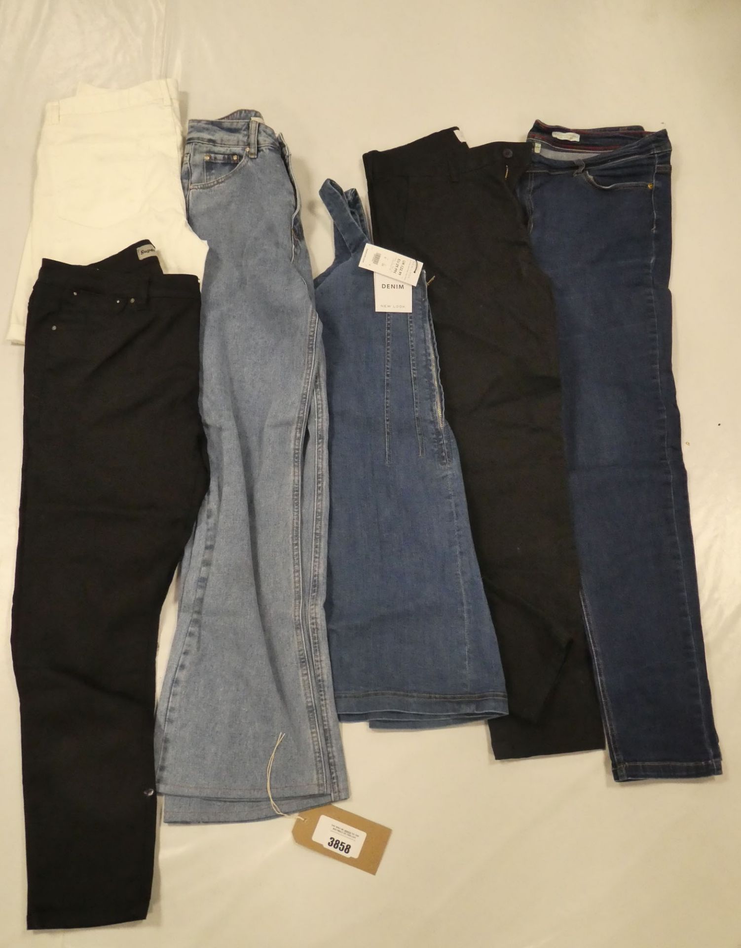 Selection of denim wear to include Joules, Top Man, New Look, etc